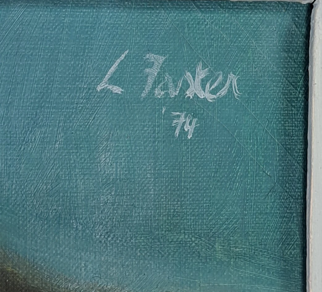 Leopold Faster (1921–1992) – Abstracte figuratieve compositie – Olieverf op doek – 1974 - foto 4
