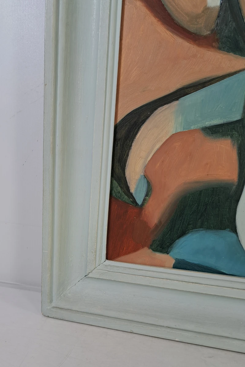 Leopold Faster (1921–1992) – Abstracte figuratieve compositie – Olieverf op doek – 1974 - foto 6