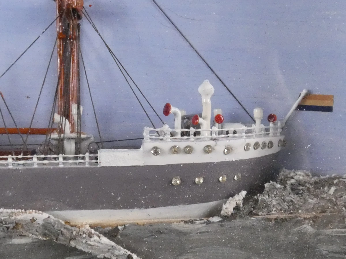 Handgemaakt model van een Nederlands vrachtschip, Modjokerto