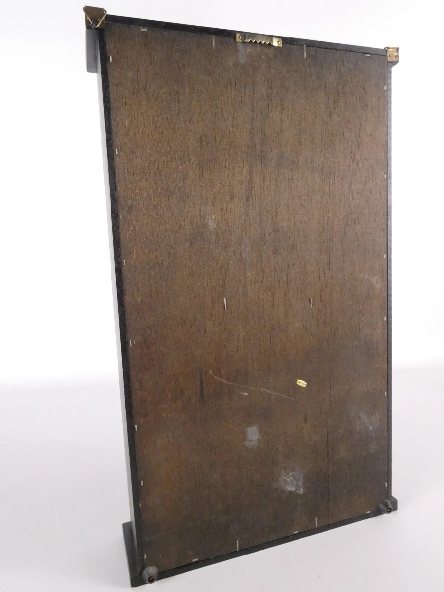 Set van 12 Japanse porseleinen vaasjes met houten display