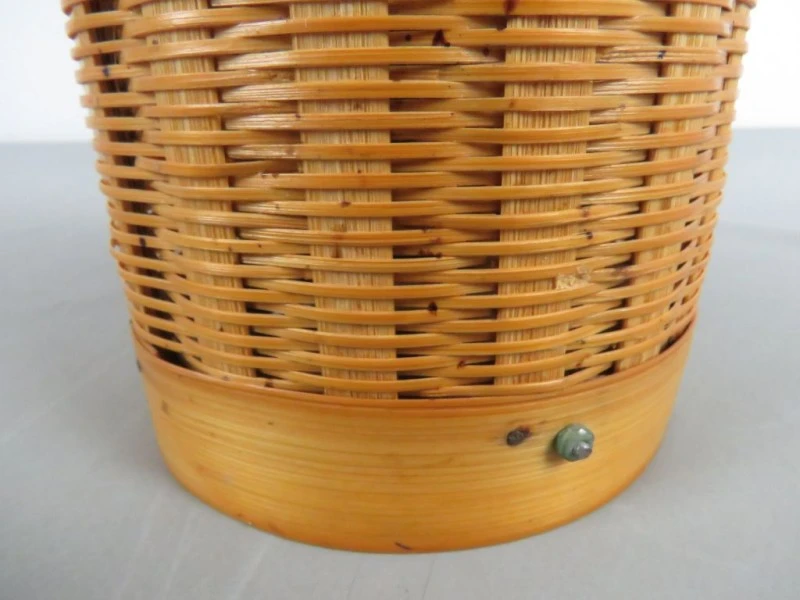 Vintage Gevlochten Thermoskan - 34 cm