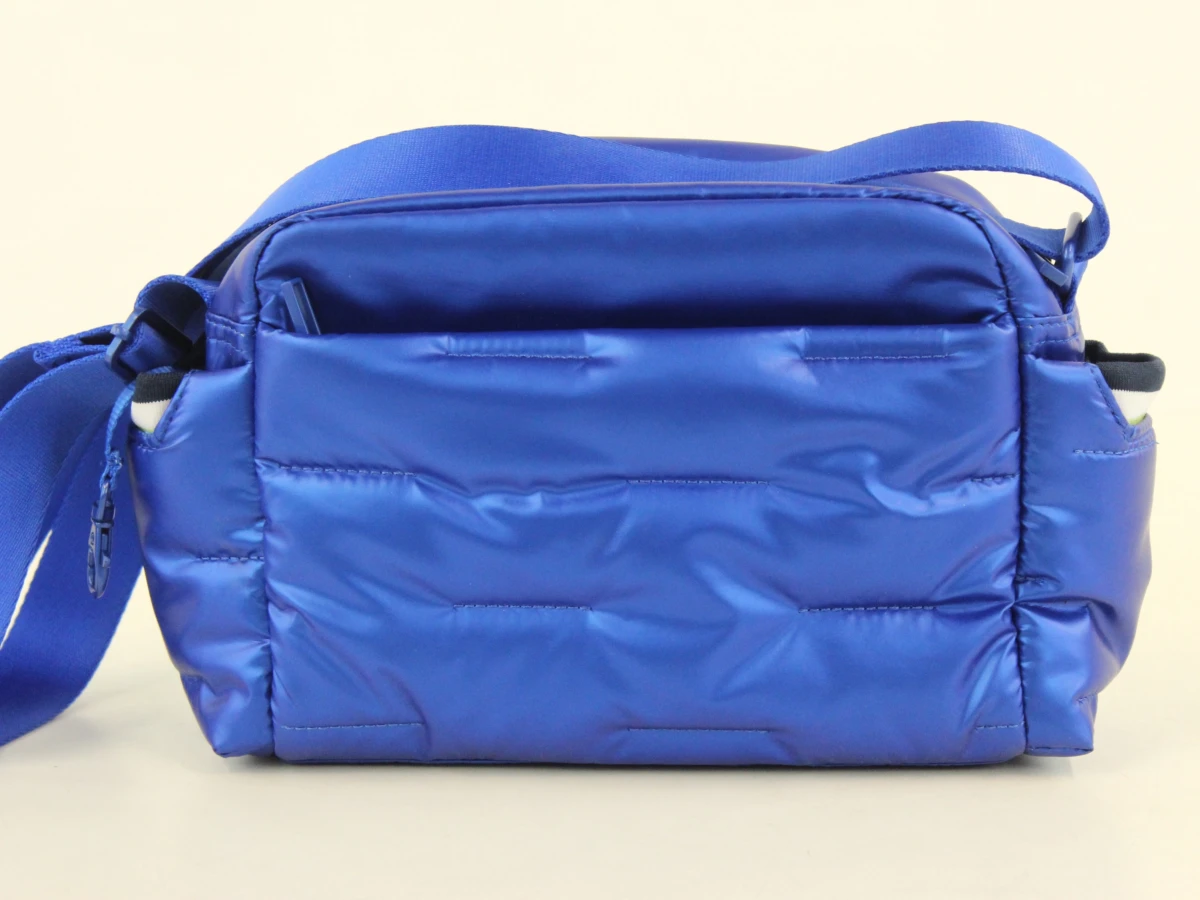 Hedgren – opvallende kobaltblauwe gewatteerde schoudertas / crossbody met uitneembaar etui