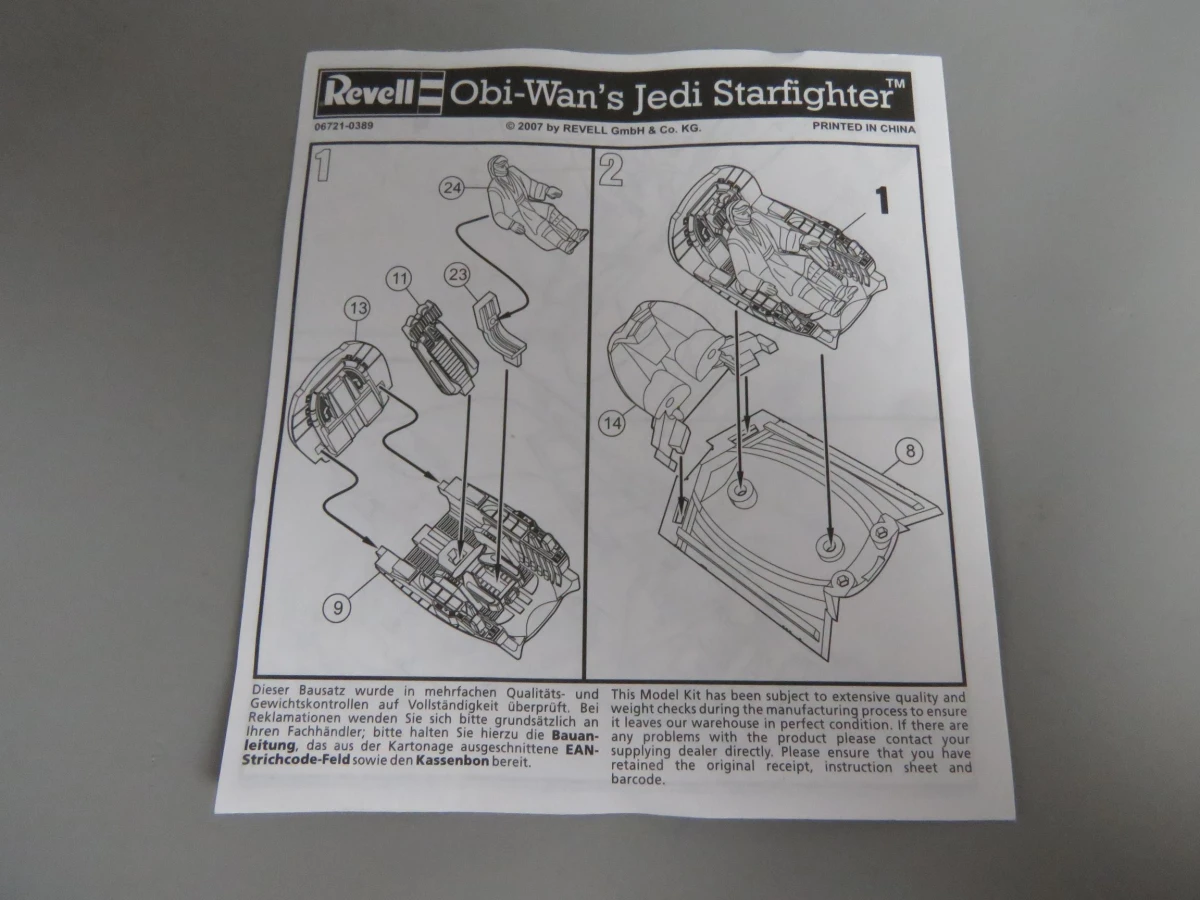 Obi-Wan's Jedi starfighter modelbouw
