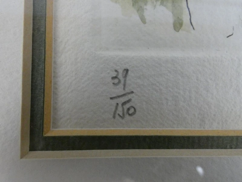 Handgekleurde Ets André Colpin "Turnhout Begijnhof" - Gesigneerd & Genummerd 39/150