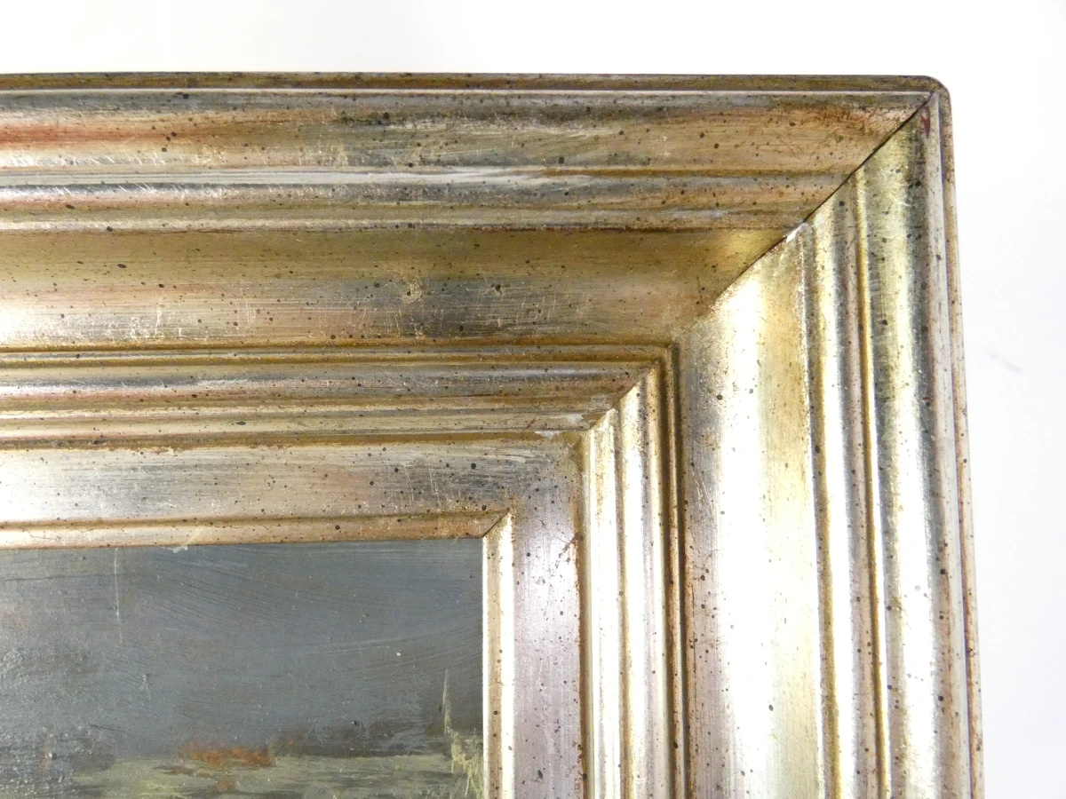 Olieverfschilderij op houten paneel