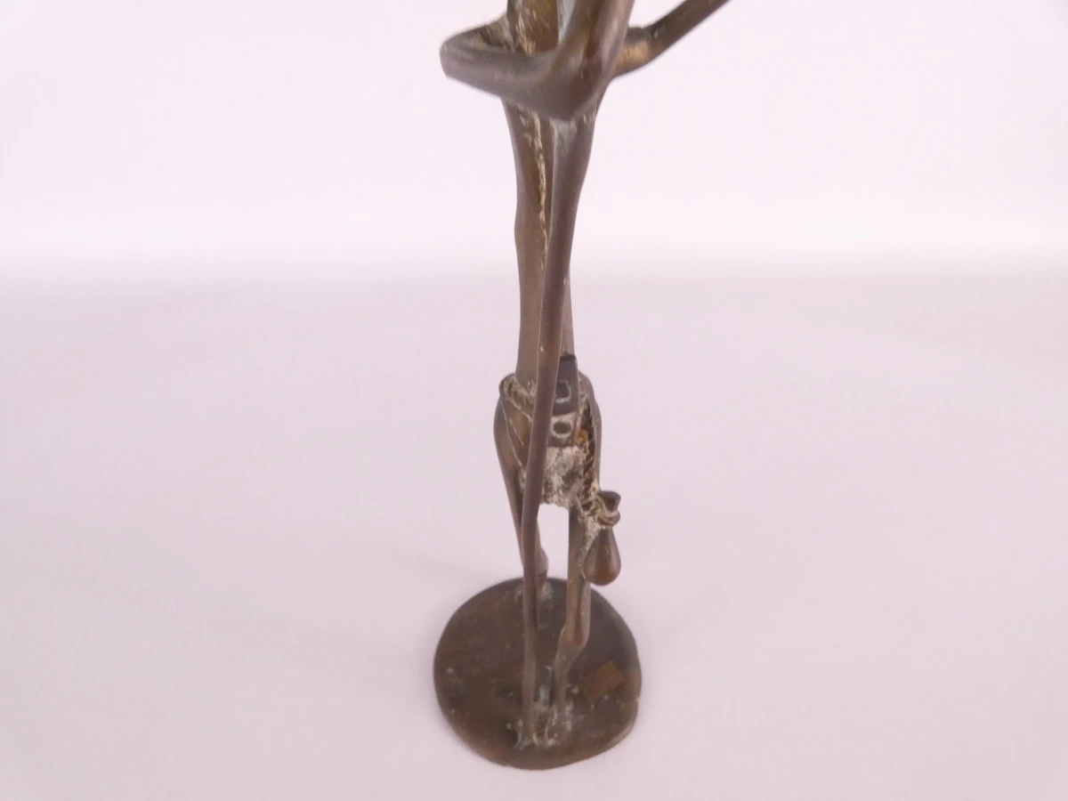 Decoratieve bronzen sculptuur, Afrikaanse tribale kunst, De Jager