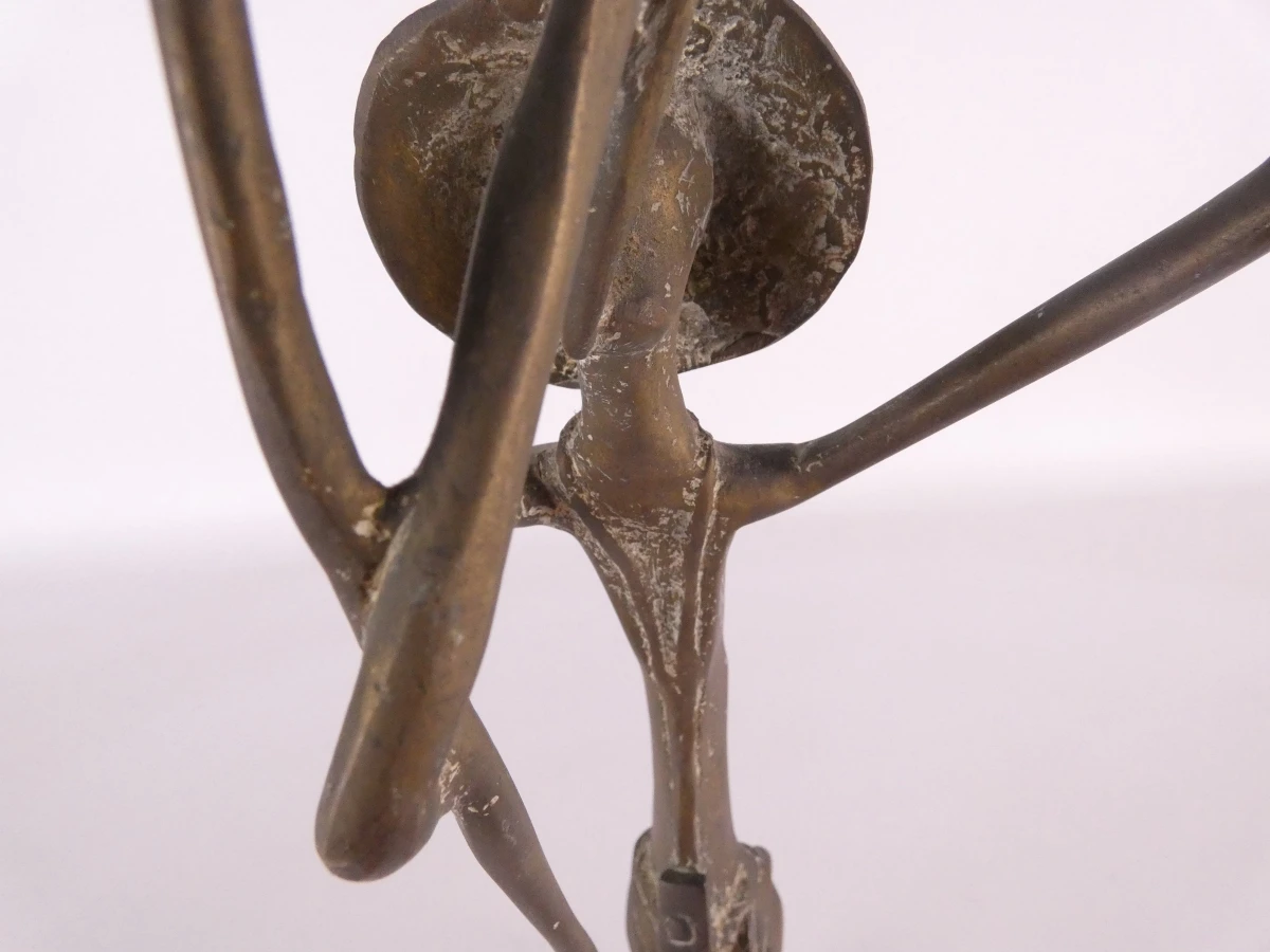 Decoratieve bronzen sculptuur, Afrikaanse tribale kunst, De Jager