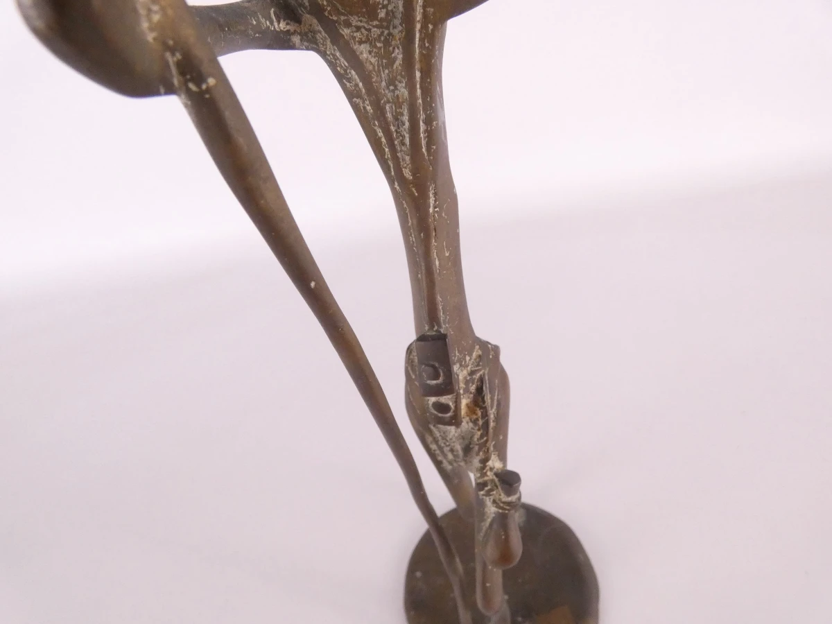 Decoratieve bronzen sculptuur, Afrikaanse tribale kunst, De Jager