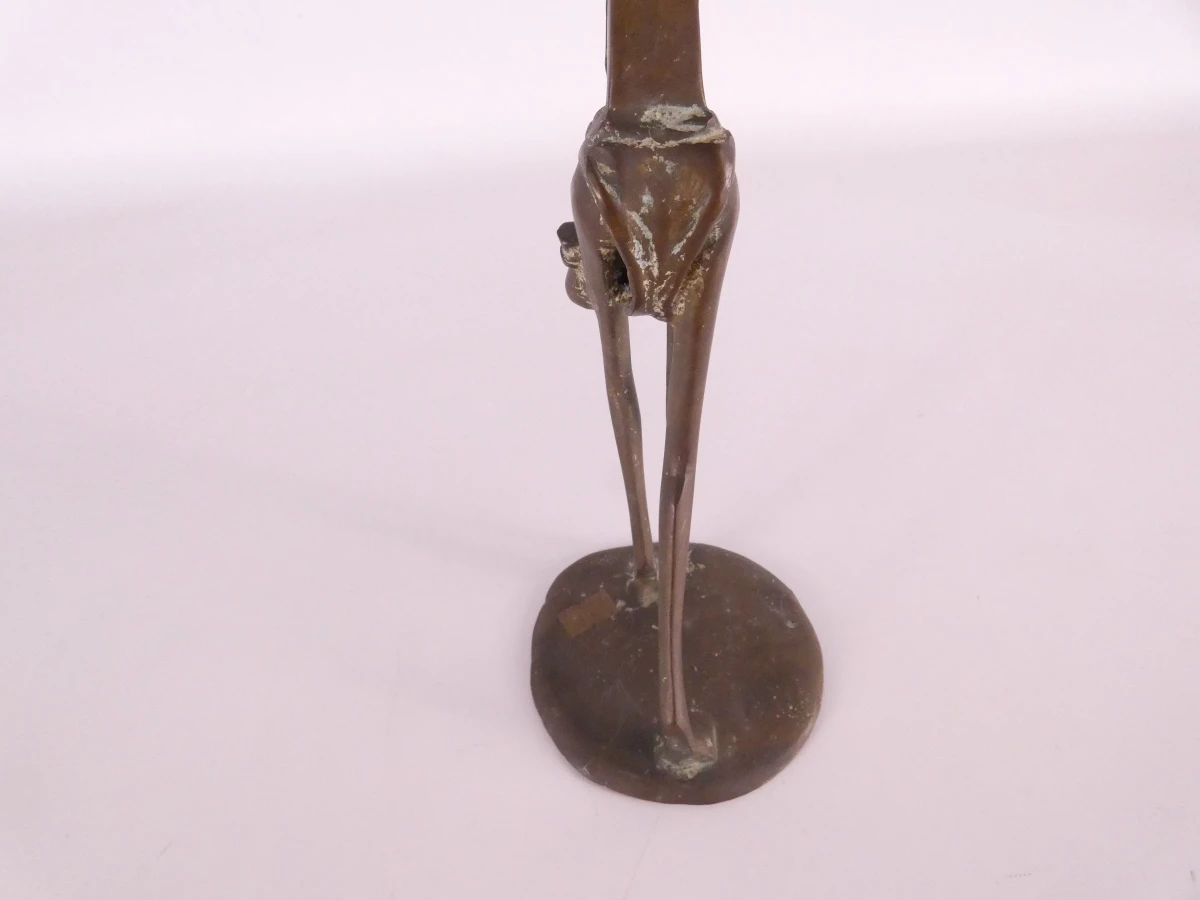 Decoratieve bronzen sculptuur, Afrikaanse tribale kunst, De Jager