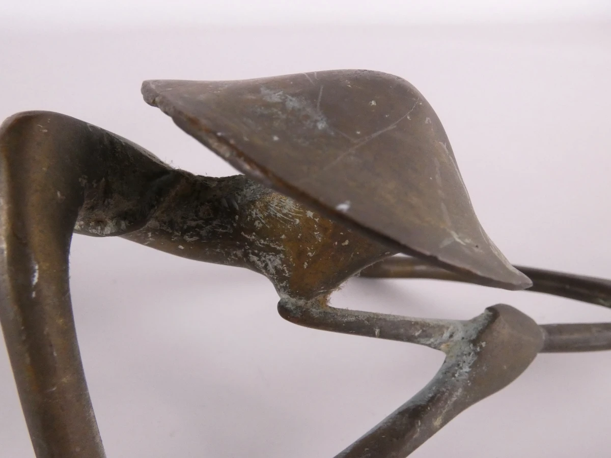 Decoratieve bronzen sculptuur, Afrikaanse tribale kunst, De Jager