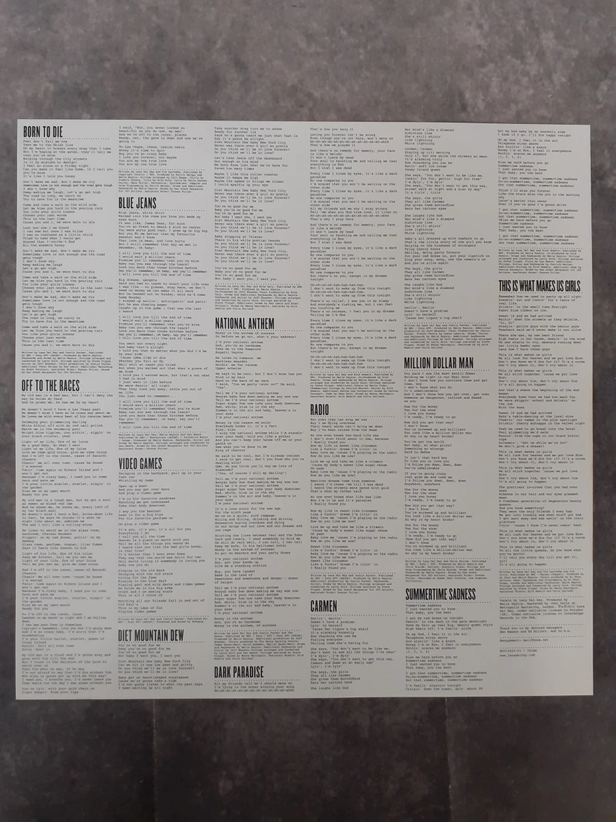 Vinyl: Lana Del Rey - Born to Die - foto 4