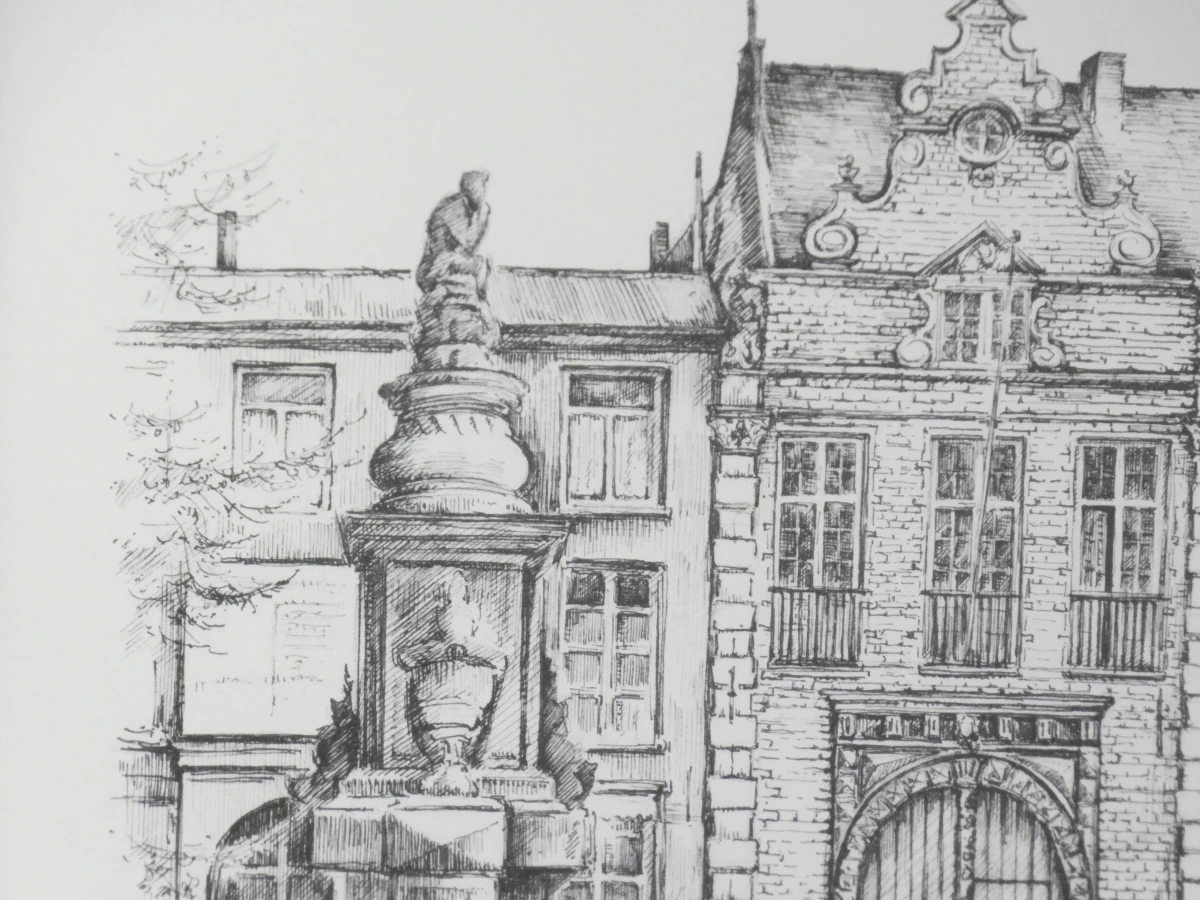 Gesigneerd kunstwerk Sint-Romboutscollege Mechelen