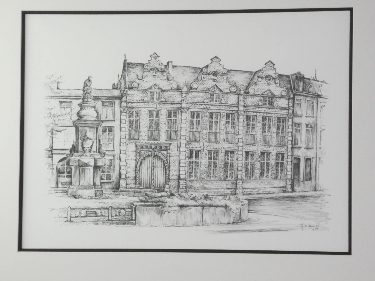Gesigneerd kunstwerk Sint-Romboutscollege Mechelen