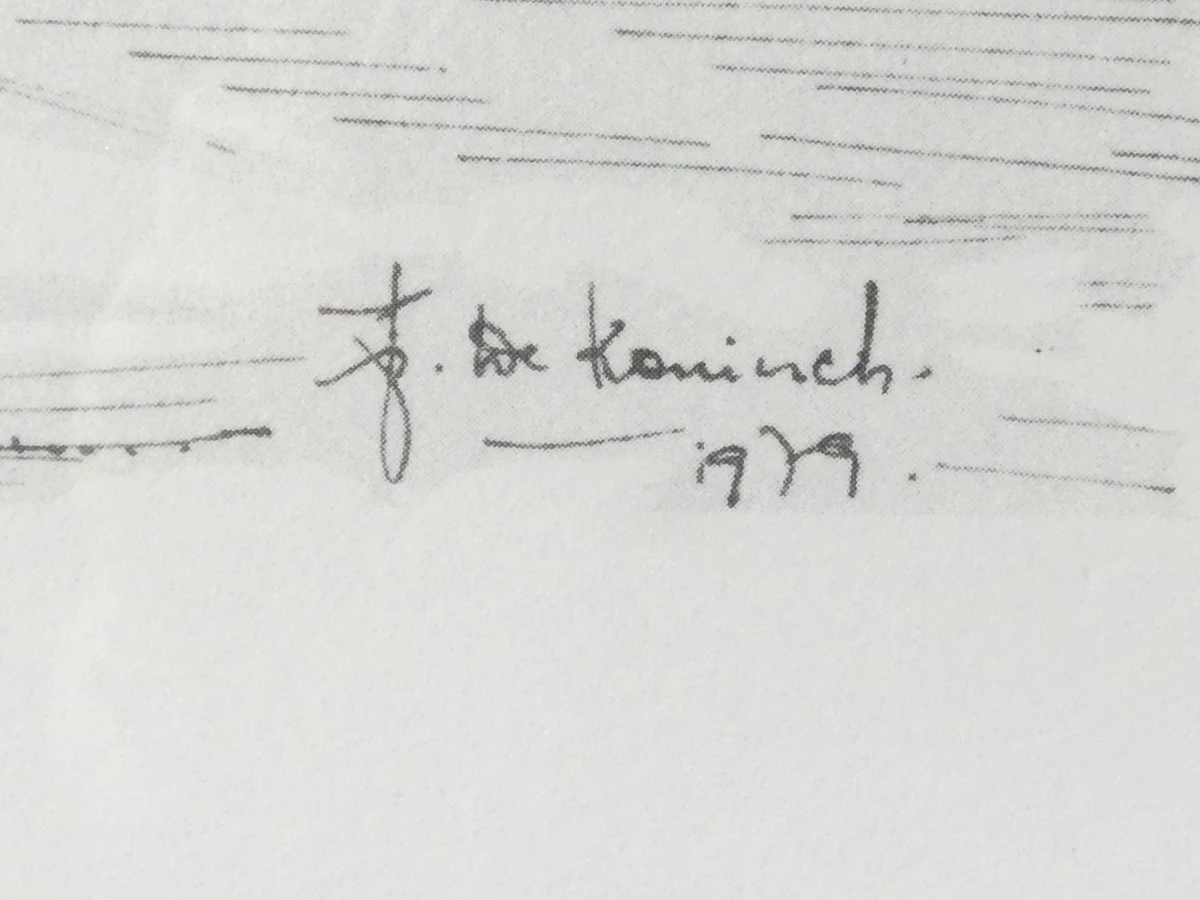 Gesigneerd kunstwerk Sint-Romboutscollege Mechelen