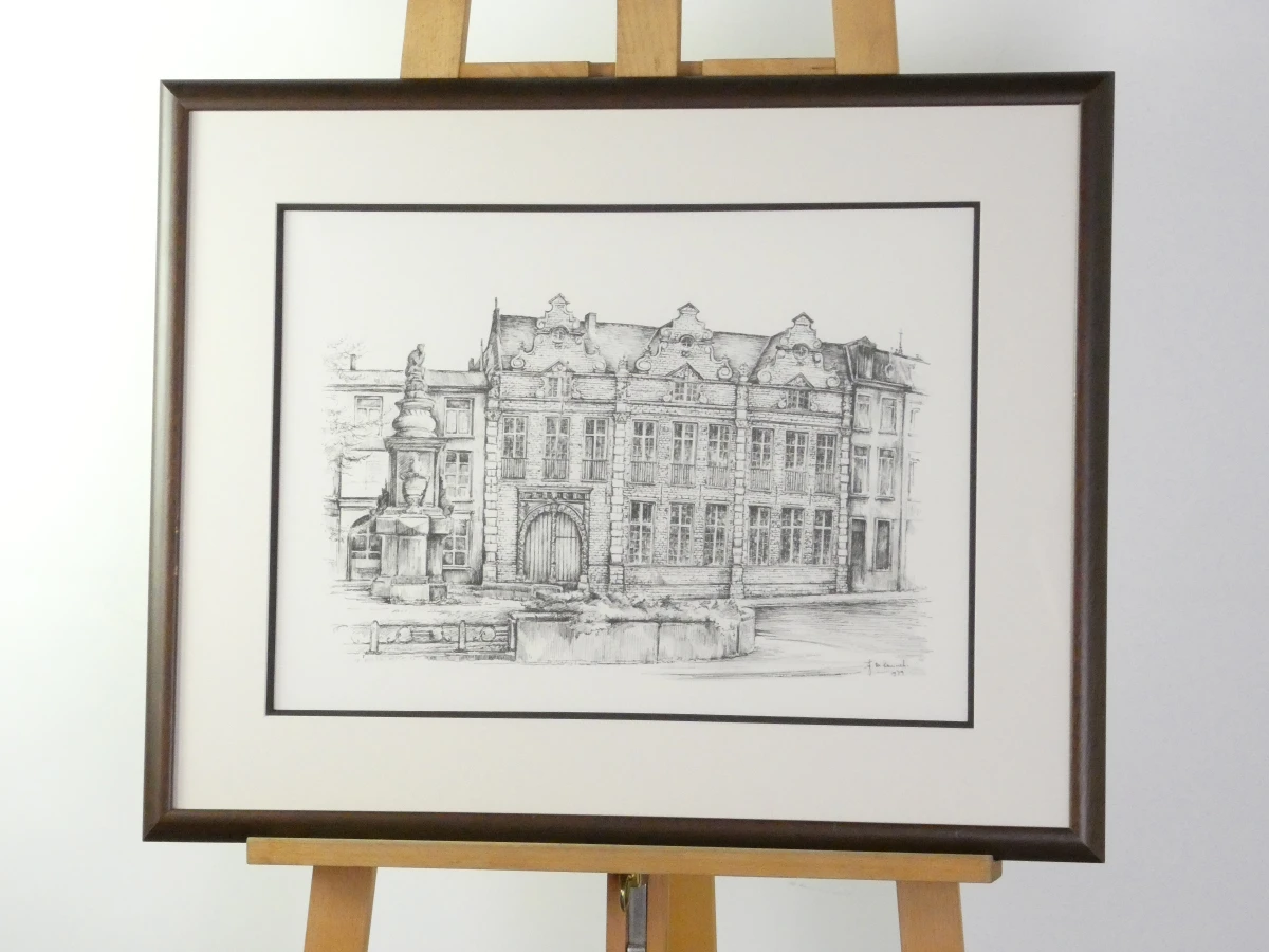 Gesigneerd kunstwerk Sint-Romboutscollege Mechelen