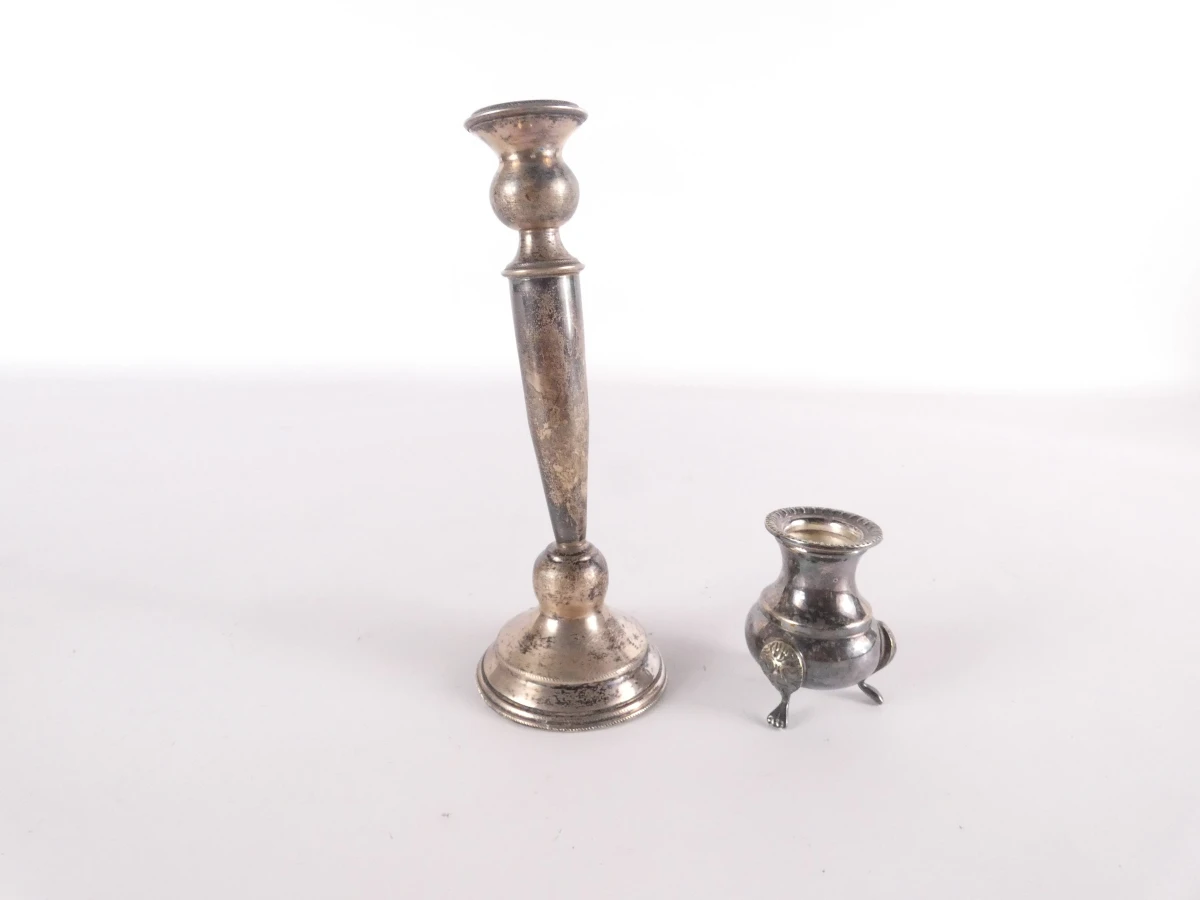 Set van 6 vintage zilveren serviesstukken