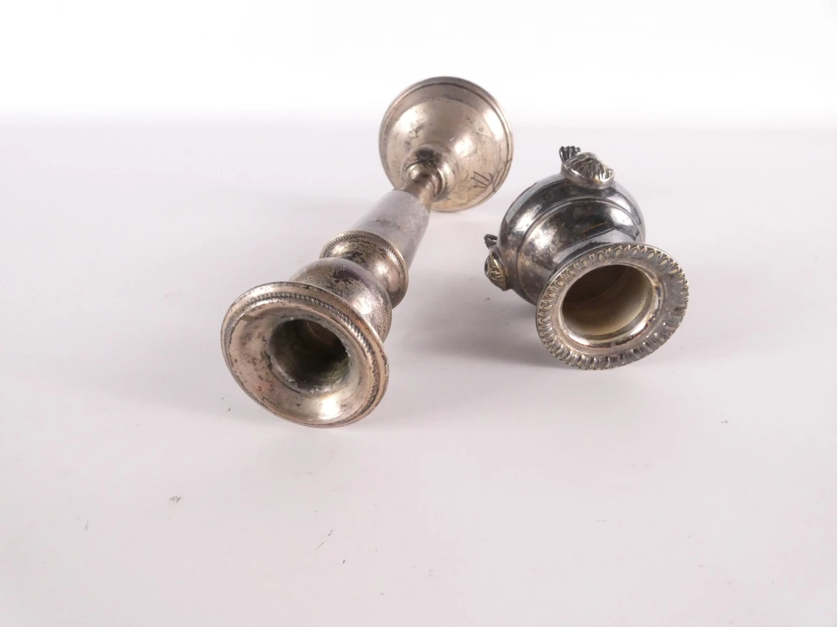 Set van 6 vintage zilveren serviesstukken
