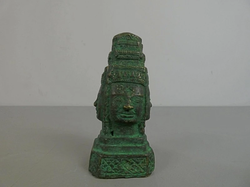 Bronzen Khmer-stijl buste