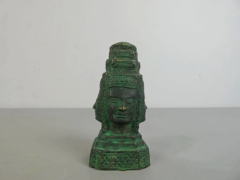 Bronzen Khmer-stijl buste