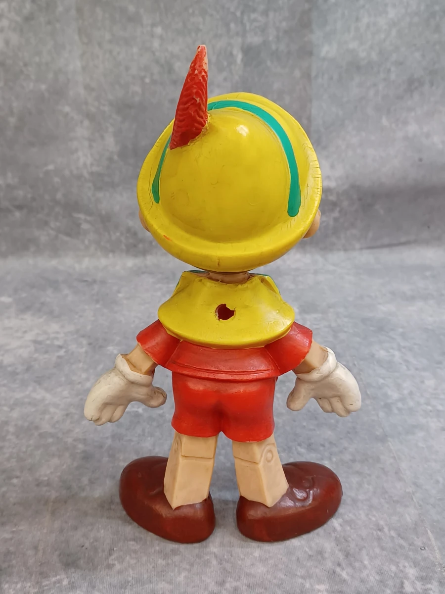 Vintage Disney Pinokkio rubberen figuren set – Gepetto, Pinokkio enJapie Kriek - Ca. jaren '60/'70 - foto 9