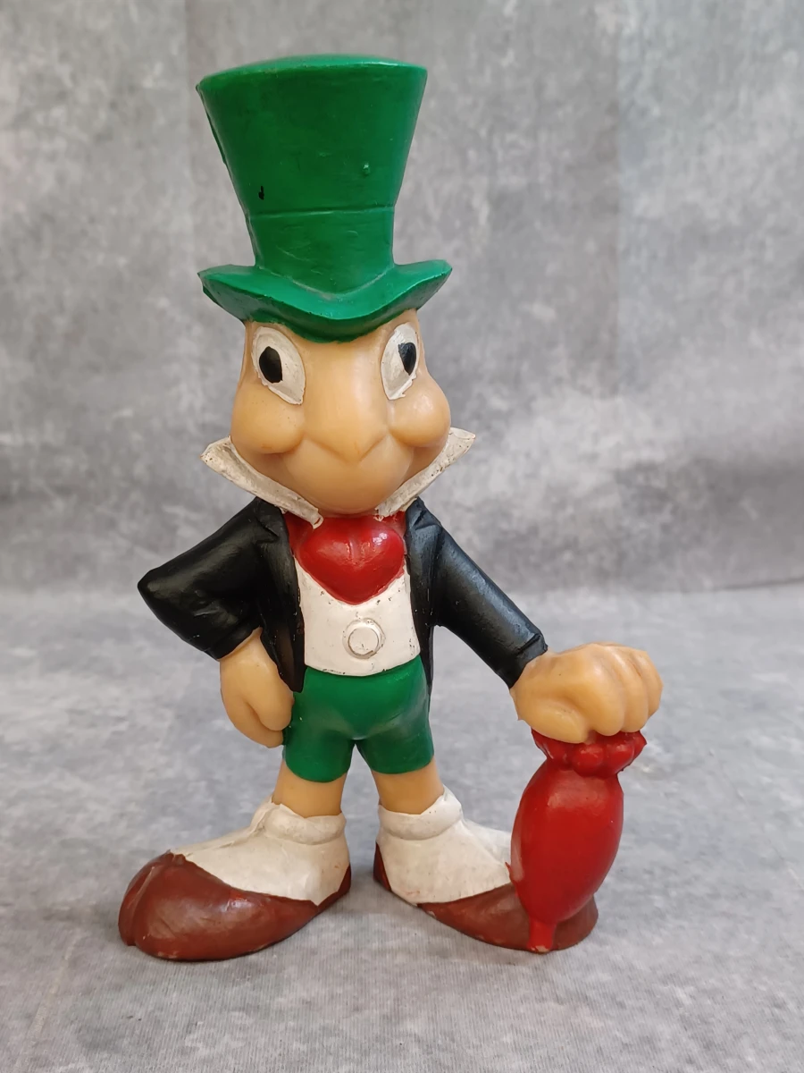 Vintage Disney Pinokkio rubberen figuren set – Gepetto, Pinokkio enJapie Kriek - Ca. jaren '60/'70 - foto 2
