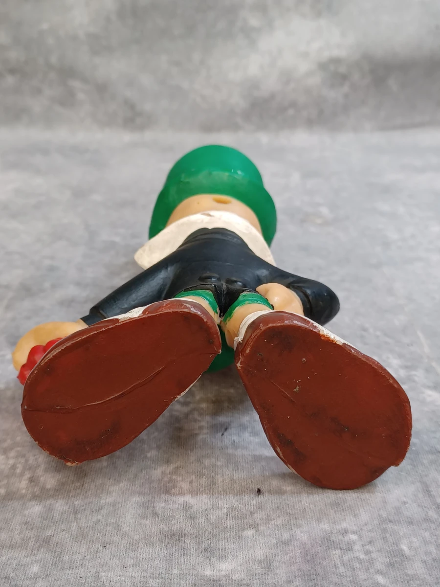 Vintage Disney Pinokkio rubberen figuren set – Gepetto, Pinokkio enJapie Kriek - Ca. jaren '60/'70 - foto 6