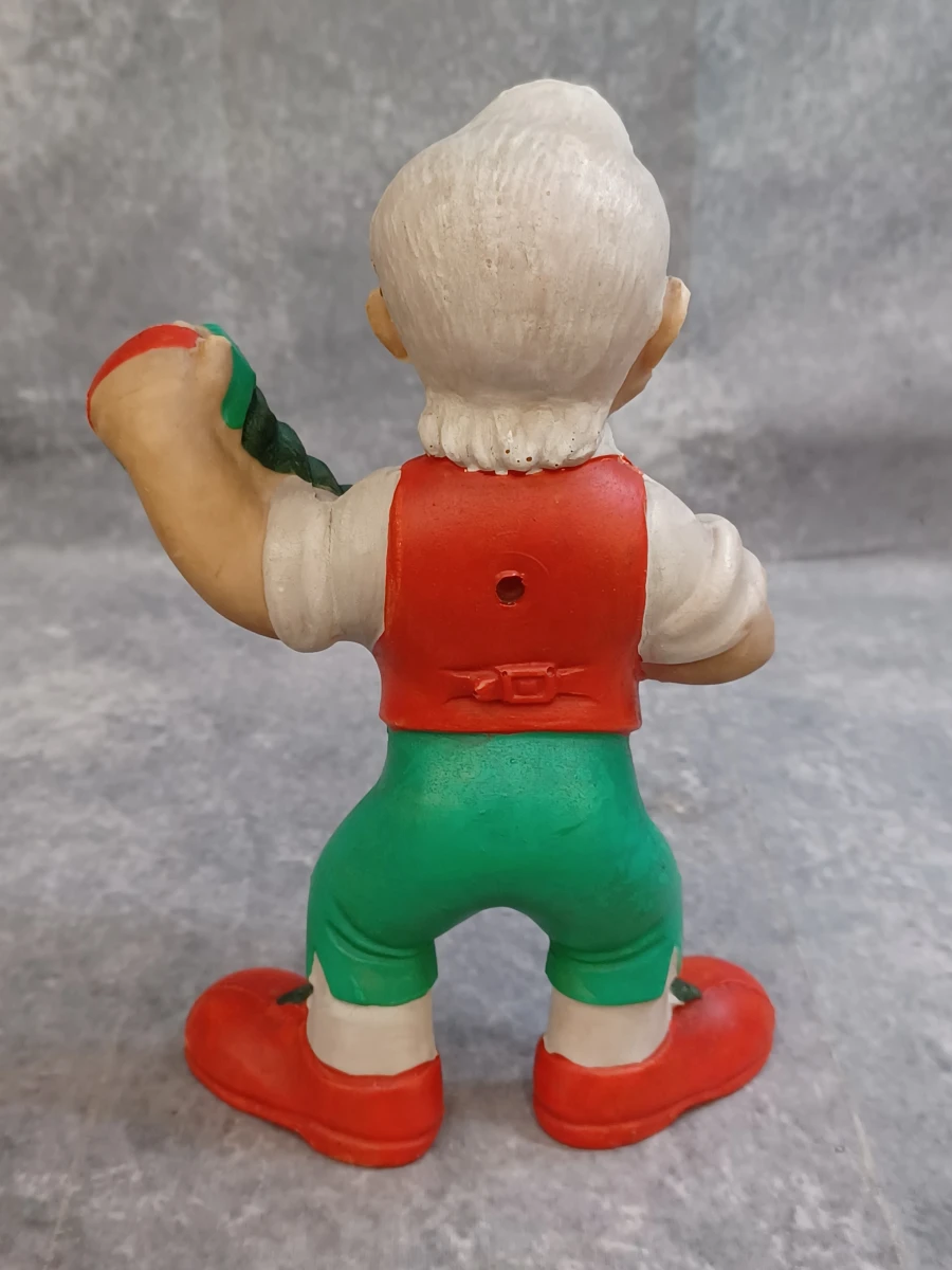 Vintage Disney Pinokkio rubberen figuren set – Gepetto, Pinokkio enJapie Kriek - Ca. jaren '60/'70 - foto 13