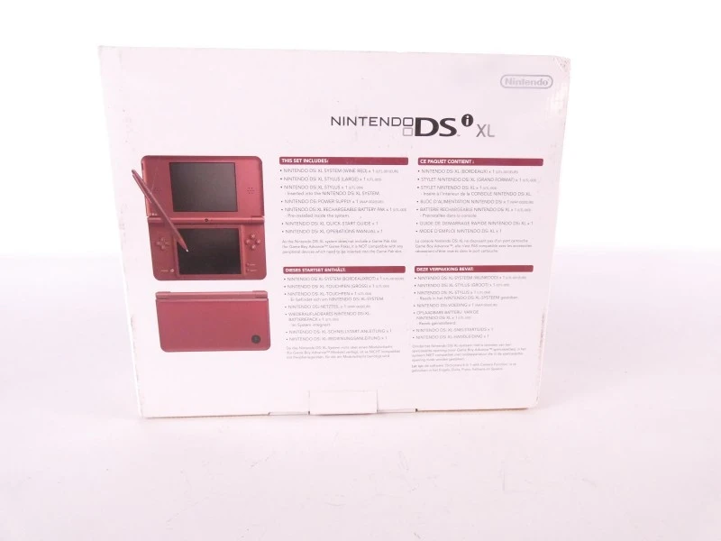 Nintendo DSi XL in doos met Brain Training spel