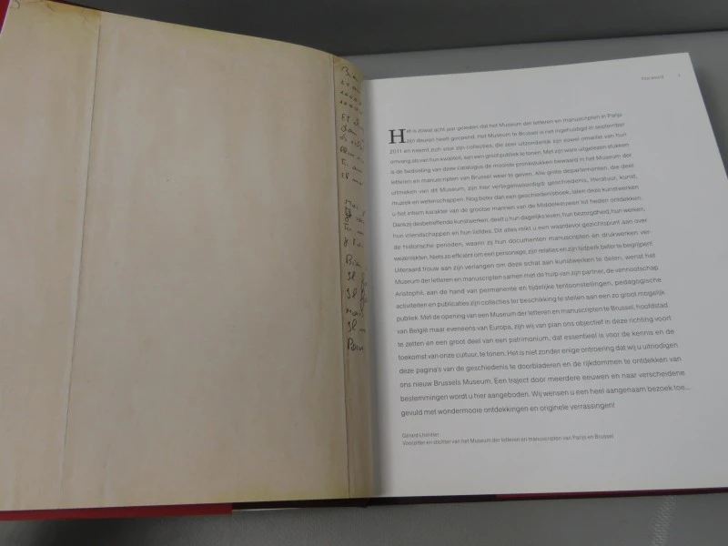 Boek Museum der letteren en manuscripten van Brussel - Bloemlezing