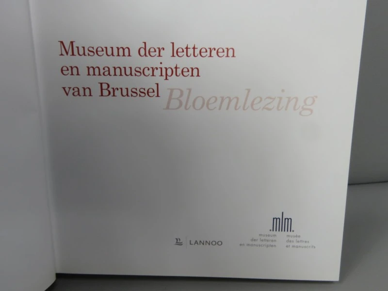 Boek Museum der letteren en manuscripten van Brussel - Bloemlezing
