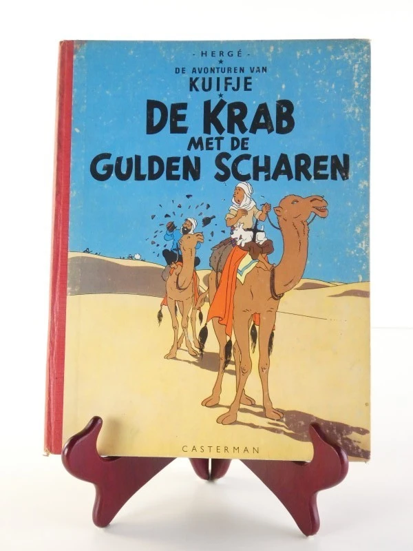 Kuifje - De krab met de gulden scharen (Hardcover, Casterman 1956)