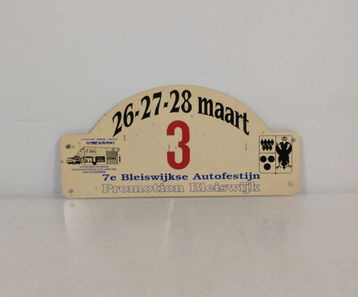 Set van 9 vintage rally- en autostickerplaten - foto 2
