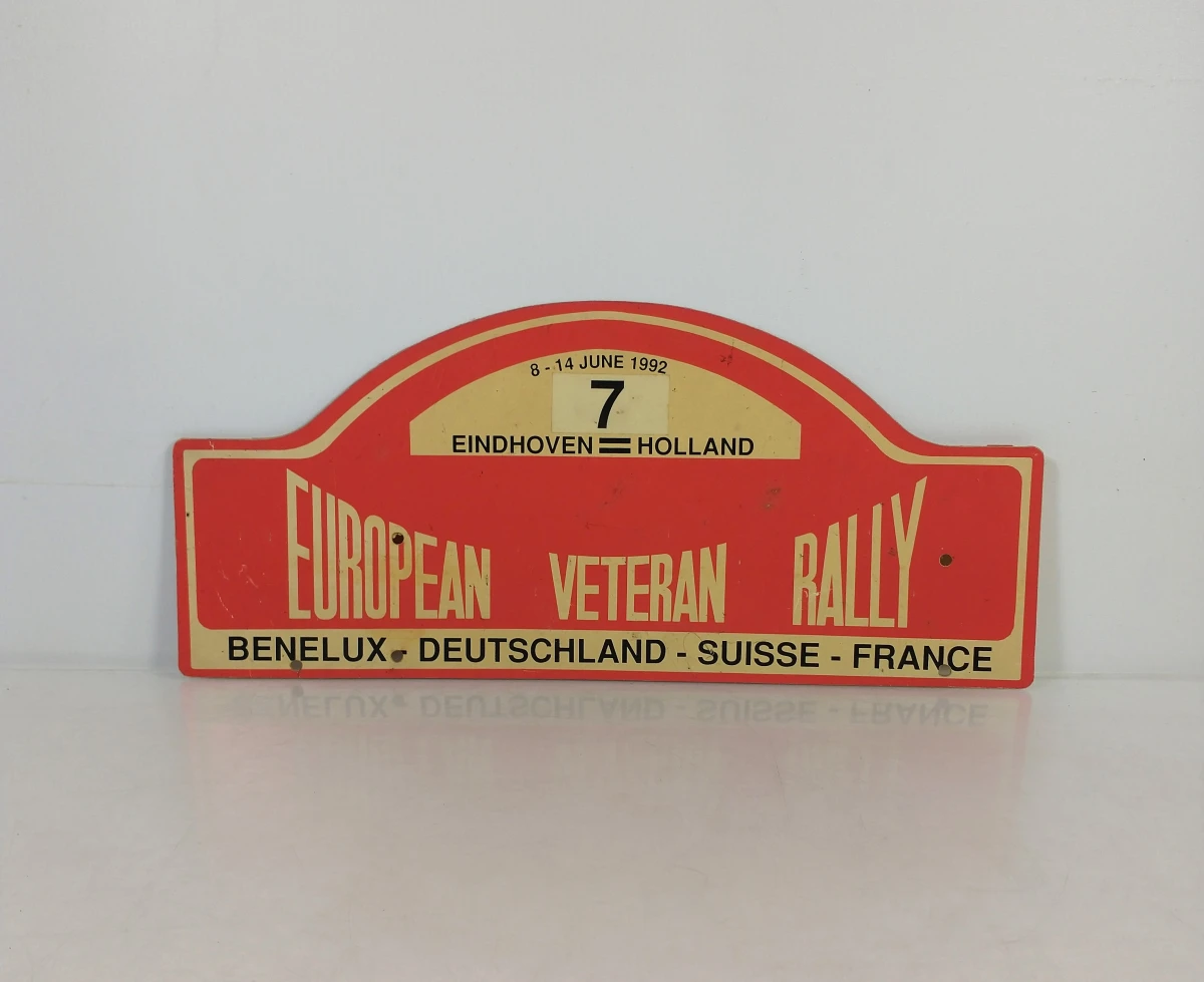 Set van 9 vintage rally- en autostickerplaten - foto 10