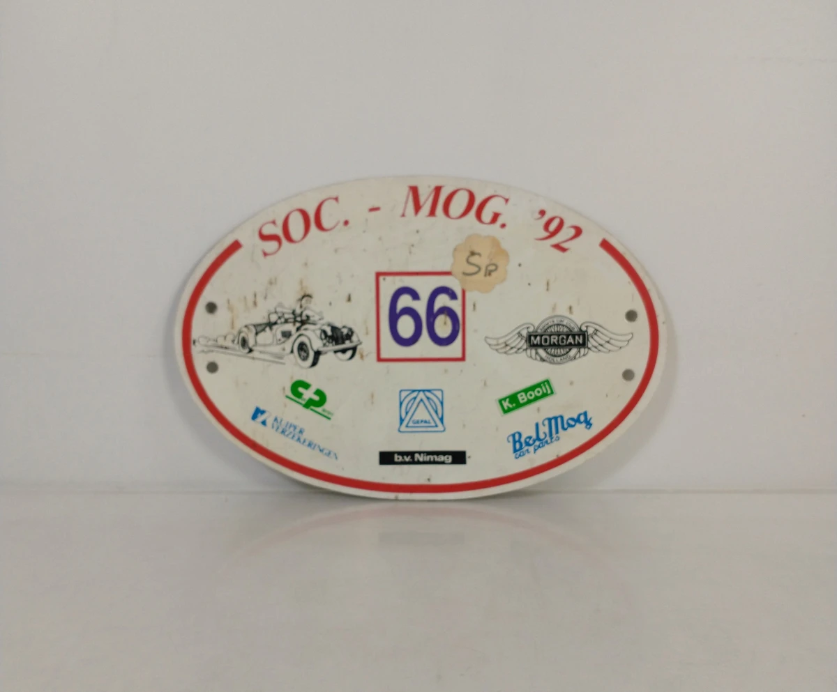 Set van 9 vintage rally- en autostickerplaten - foto 5