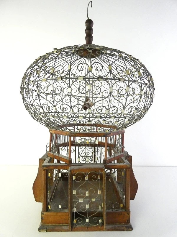Decoratieve Vogelkooi in Victoriaanse / Montgolfier-stijl