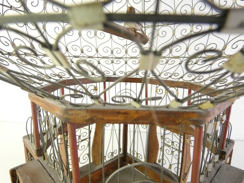Decoratieve Vogelkooi in Victoriaanse / Montgolfier-stijl