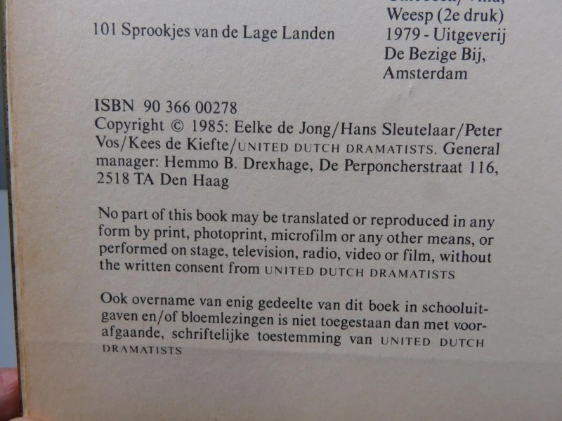 Vintage boek "Alle Sprookjes van de Lage Landen