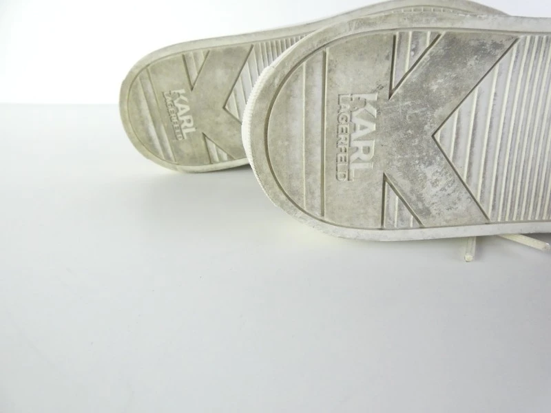 Gemerkte sneakers - Karl Lagerfeld Ikonik Metallic – Maat 37 – Zilver