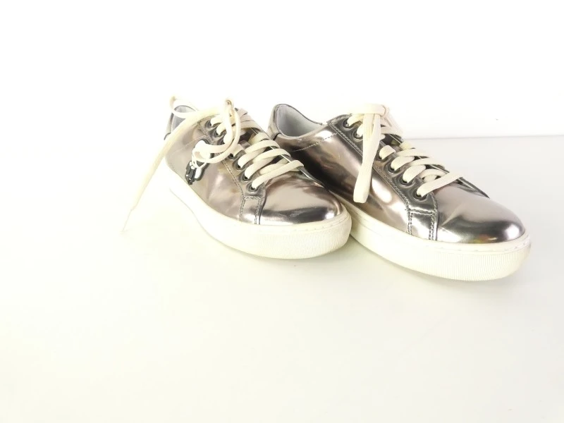 Gemerkte sneakers - Karl Lagerfeld Ikonik Metallic – Maat 37 – Zilver