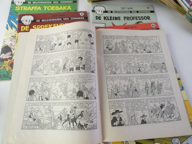 Grote partij Jommeke strips – Jef Nys – Klassieke ongekleurde reeks (jaren '60 / '70)