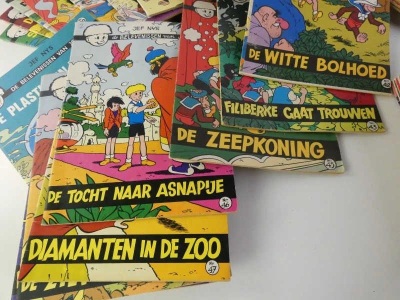 Grote partij Jommeke strips – Jef Nys – Klassieke ongekleurde reeks (jaren '60 / '70)