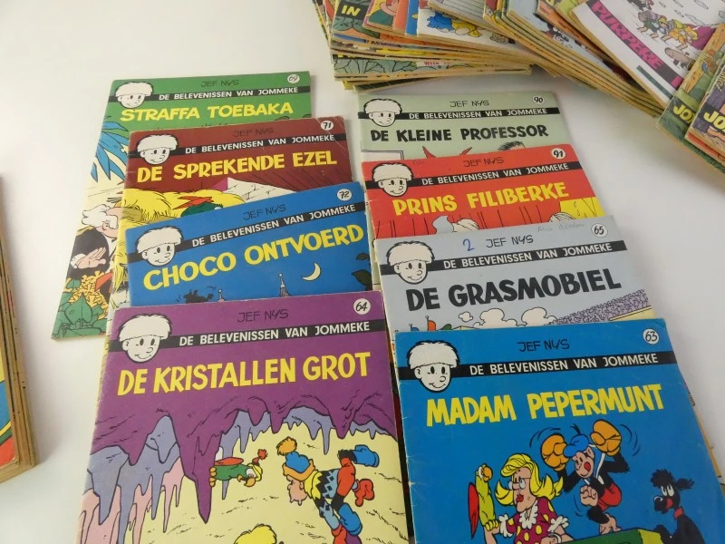 Grote partij Jommeke strips – Jef Nys – Klassieke ongekleurde reeks (jaren '60 / '70)