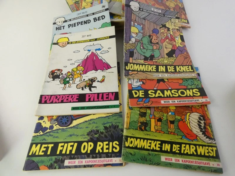 Grote partij Jommeke strips – Jef Nys – Klassieke ongekleurde reeks (jaren '60 / '70)