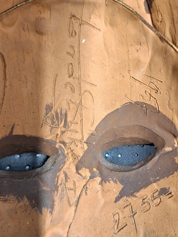Set van 3 wereldse maskers - Afrikaans & Sri Lankaans handgesneden - foto 15