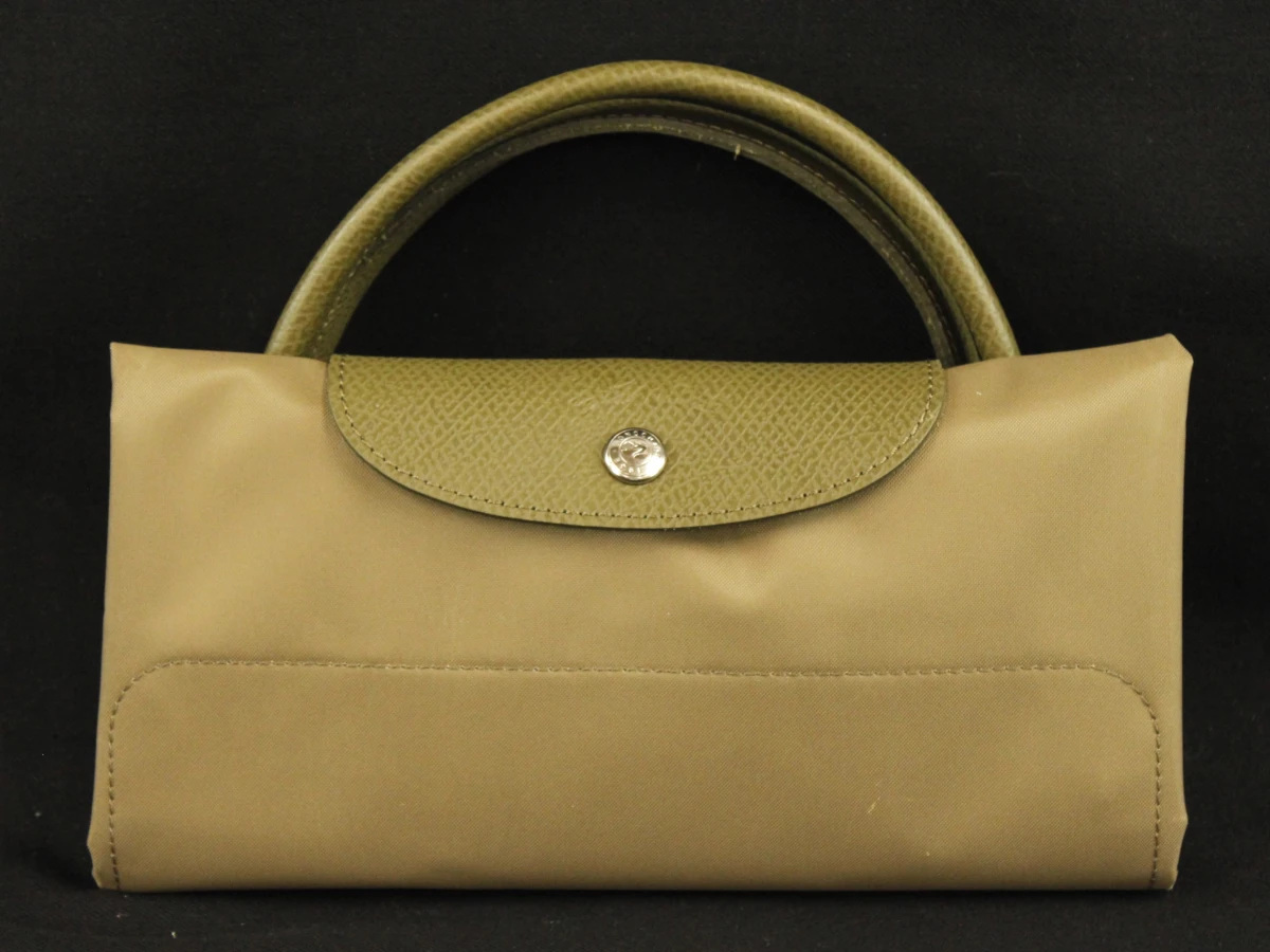 Longchamp Le Pliage, grote opvouwbare reis/weekendtas - kaki/olijfgroen