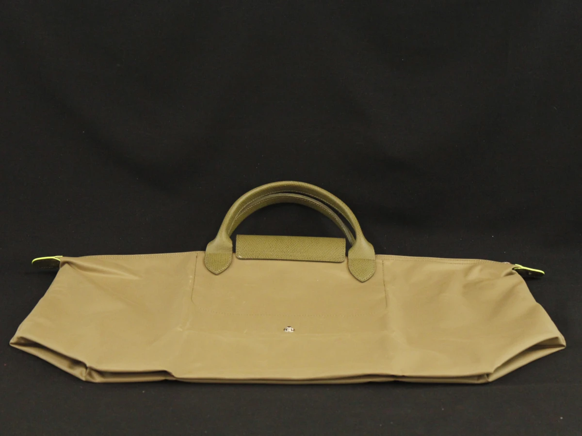 Longchamp Le Pliage, grote opvouwbare reis/weekendtas - kaki/olijfgroen