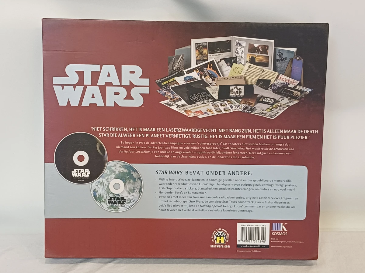 Star Wars boek met memorabilia en cd's