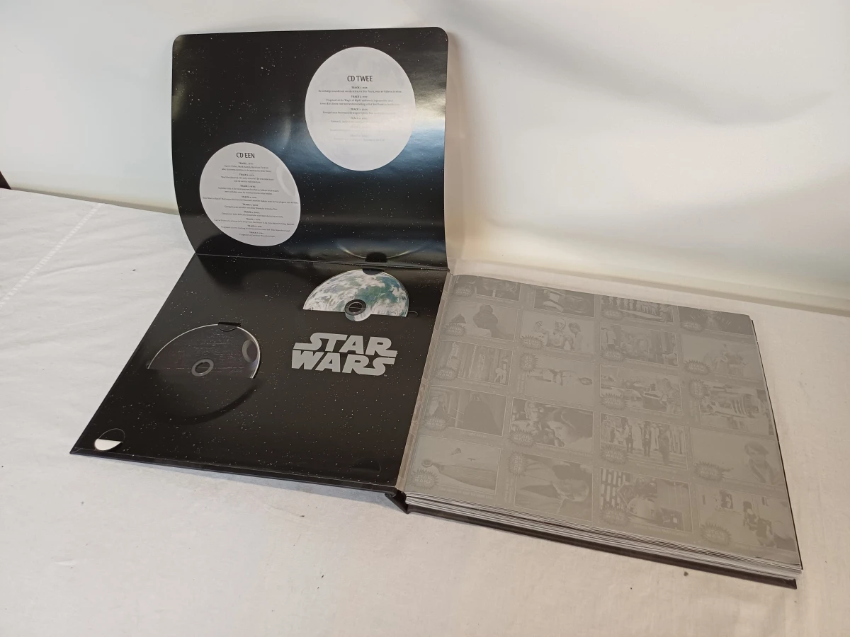 Star Wars boek met memorabilia en cd's
