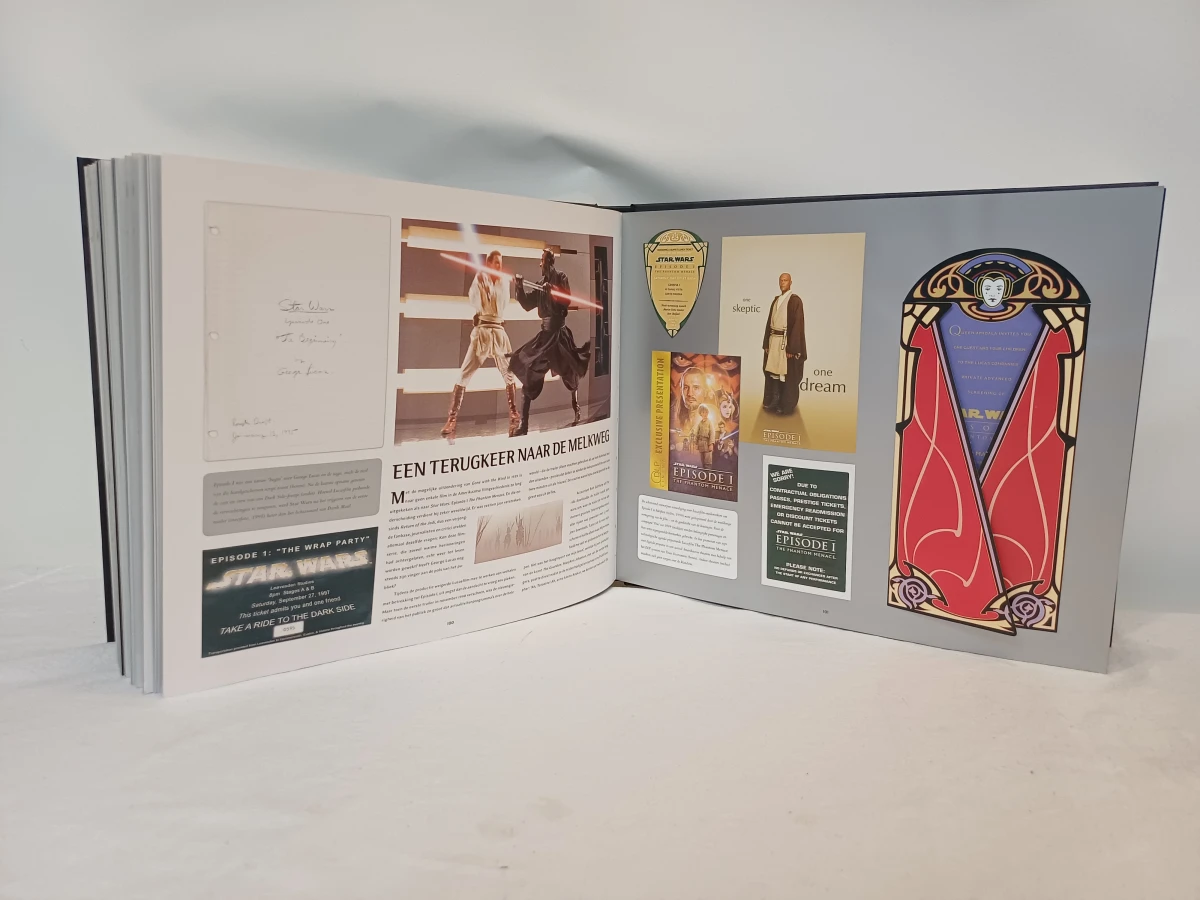Star Wars boek met memorabilia en cd's