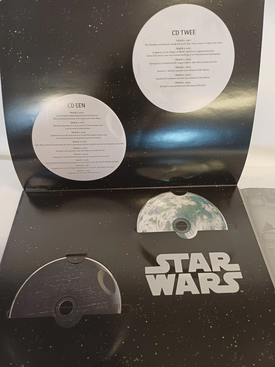 Star Wars boek met memorabilia en cd's